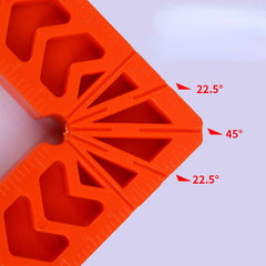 4 inch Plastic Square With Carved Right Angle Block Angle Ruler