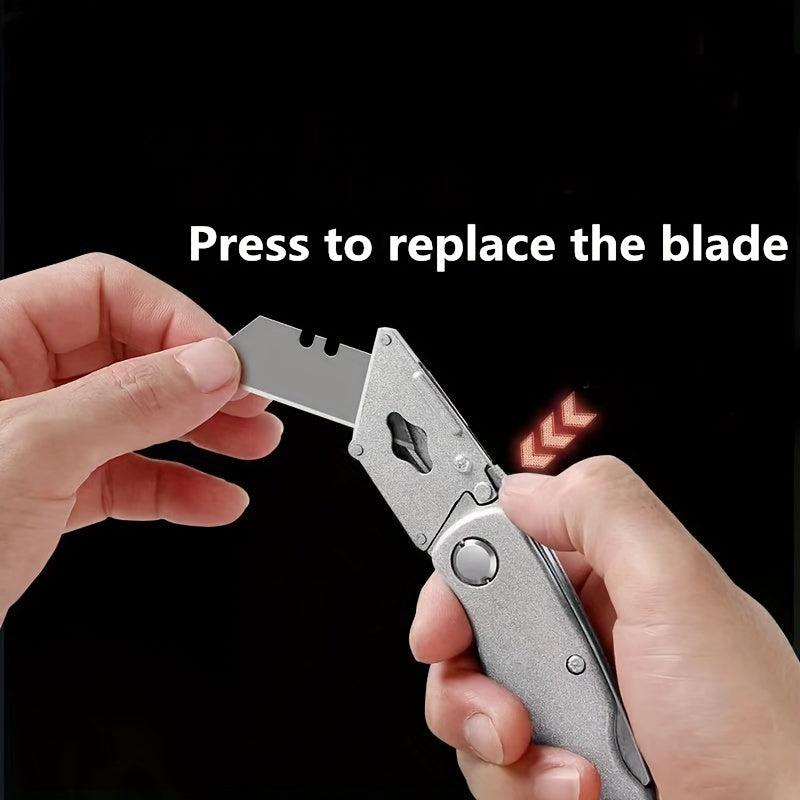 Heavy Duty Box Cutter with Clip Aluminum Body