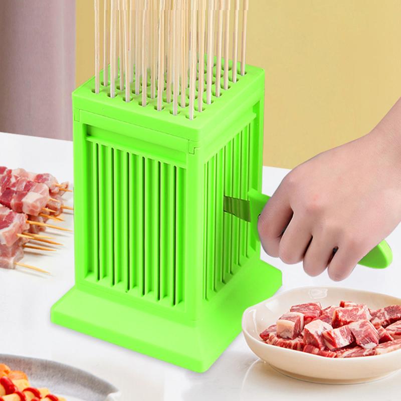 BBQ Lamb Skewers Meat Threader Tool for Perfectly Threaded Meat