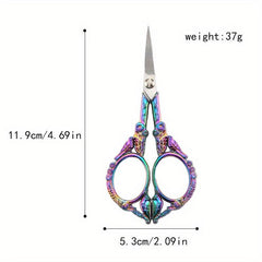 Retro Bird Scissors Stainless Steel for Tea Ceremony Cross Stitching