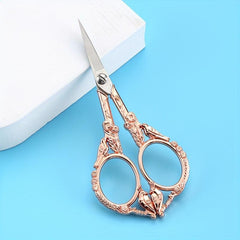 Retro Bird Scissors Stainless Steel for Tea Ceremony Cross Stitching