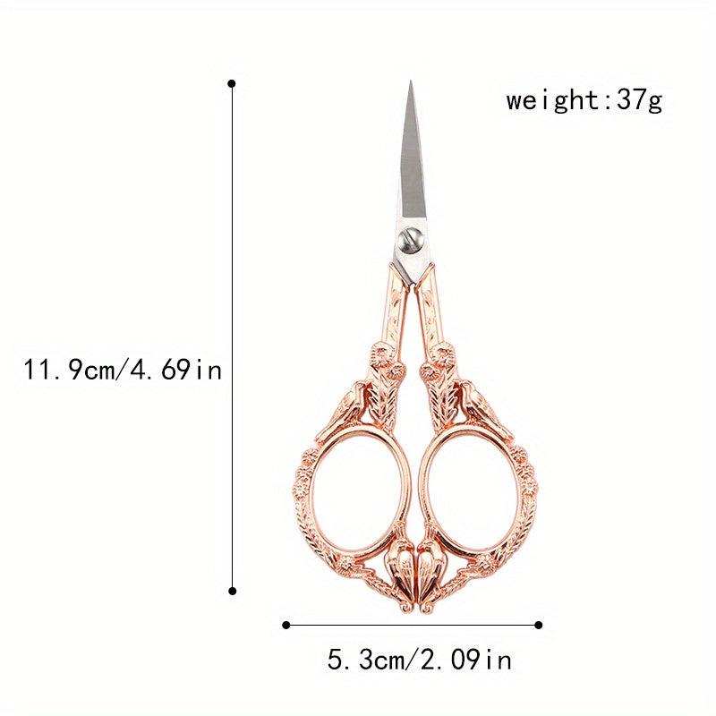 Retro Bird Scissors Stainless Steel for Tea Ceremony Cross Stitching