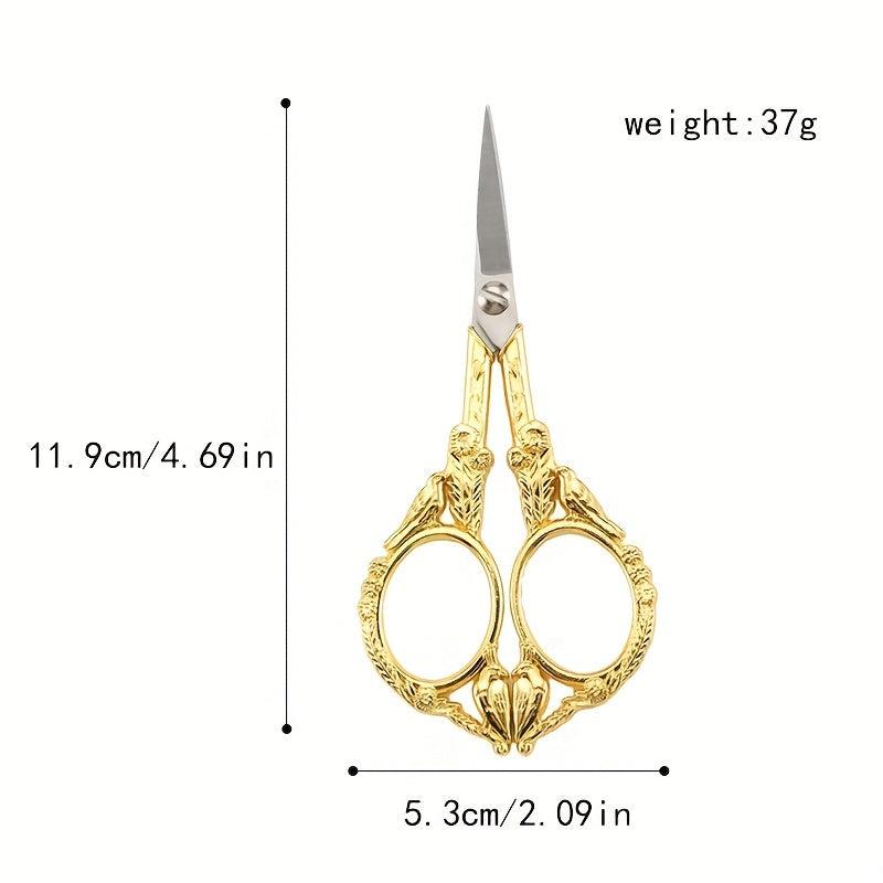 Retro Bird Scissors Stainless Steel for Tea Ceremony Cross Stitching