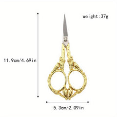 Retro Bird Scissors Stainless Steel for Tea Ceremony Cross Stitching