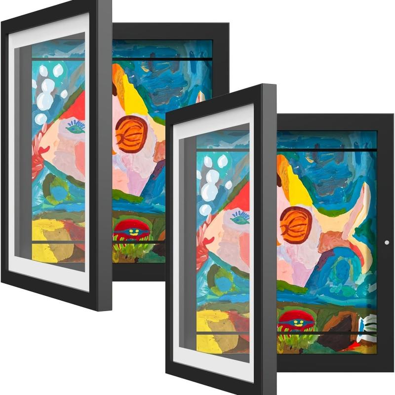 2pcs Kids Art Frame Front Opening Picture Frames