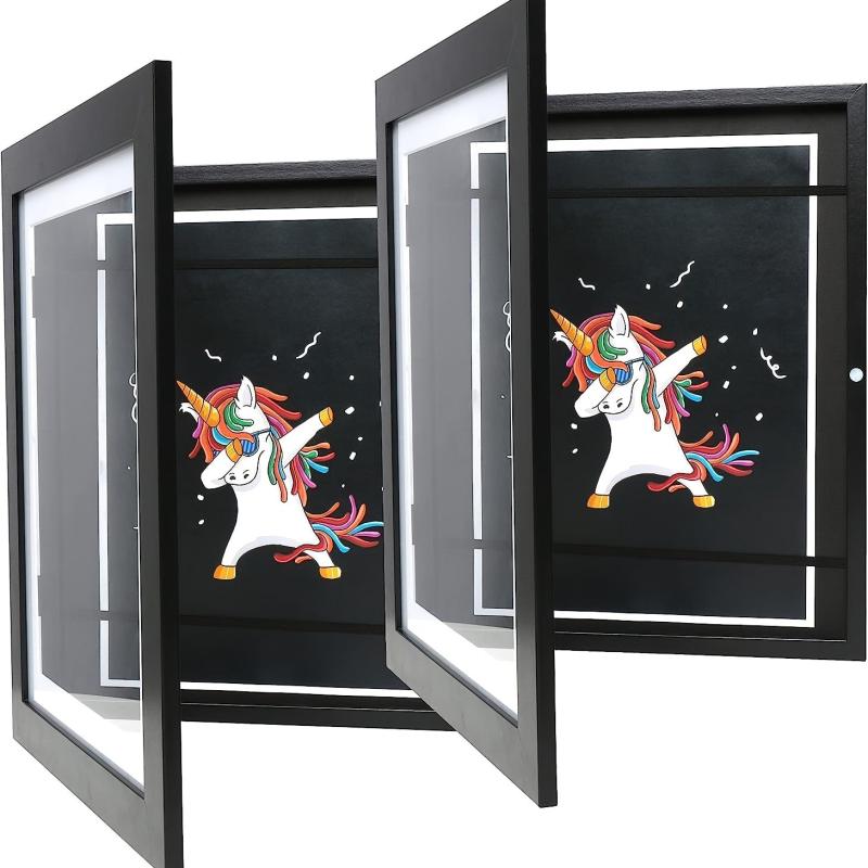 2pcs Kids Art Frame Front Opening Picture Frames
