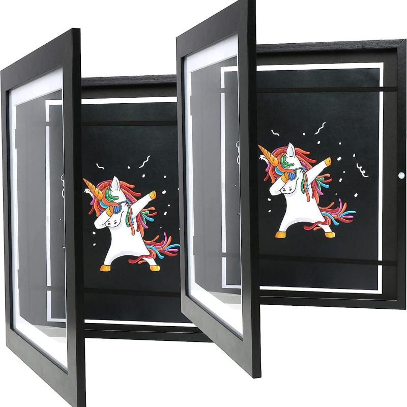 2pcs Kids Art Frame Front Opening Picture Frames