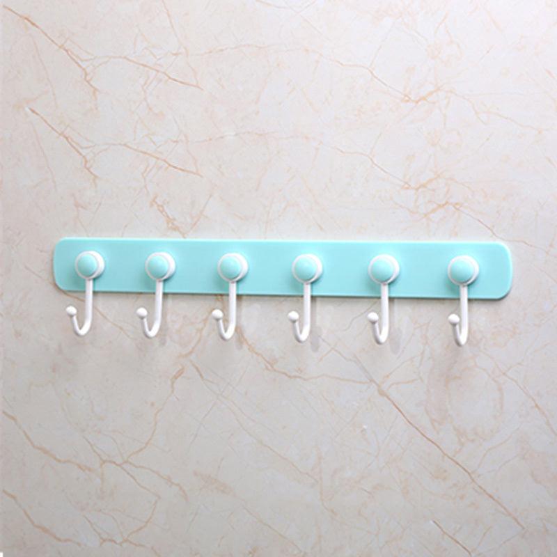 360 Rotating Rack with 6 Hooks Towel Rag Hook Hanger Bathroom Organizer
