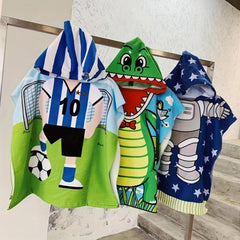 Kids Cartoon Hooded Bath Towel for Girls Boys