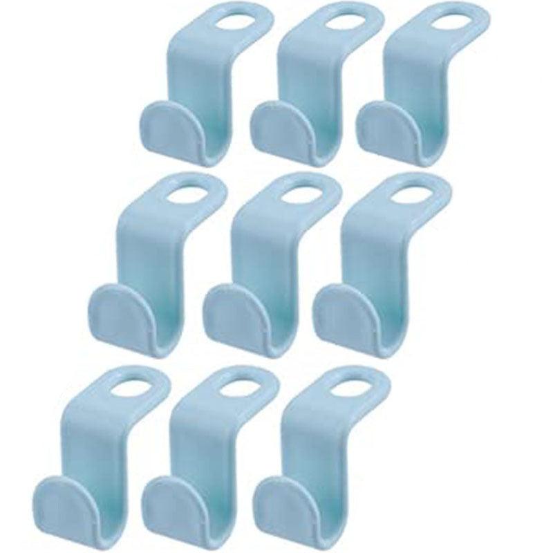 9PCS Plastic Cascading Hanger Hooks Heavy Duty Clothes Closet Organizer