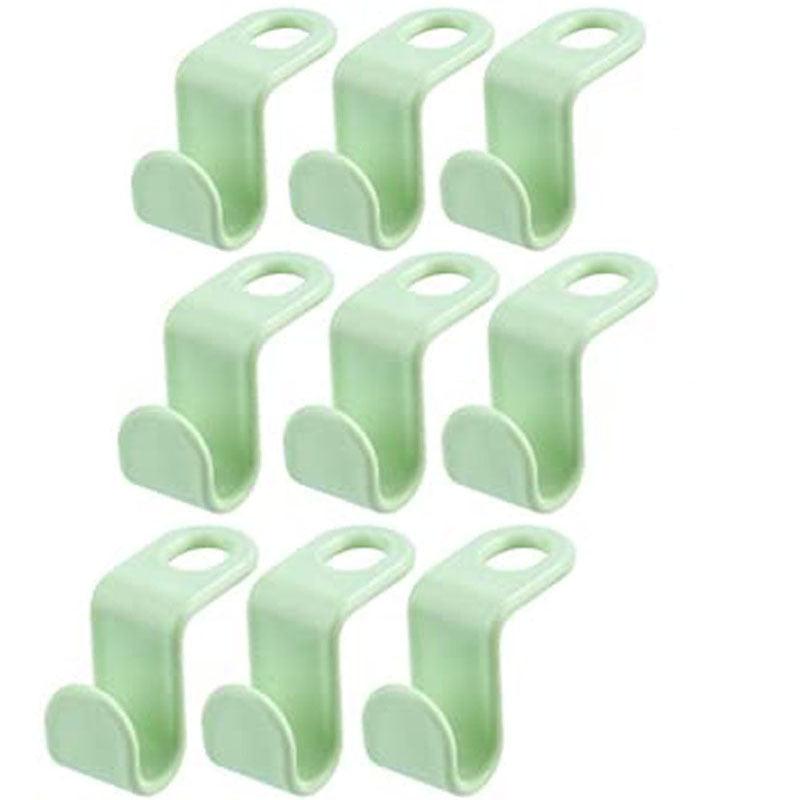 9PCS Plastic Cascading Hanger Hooks Heavy Duty Clothes Closet Organizer