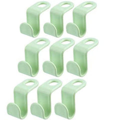 9PCS Plastic Cascading Hanger Hooks Heavy Duty Clothes Closet Organizer