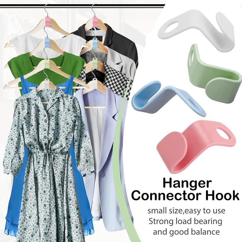 9PCS Plastic Cascading Hanger Hooks Heavy Duty Clothes Closet Organizer
