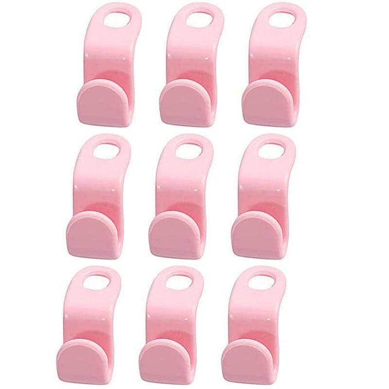 9PCS Plastic Cascading Hanger Hooks Heavy Duty Clothes Closet Organizer