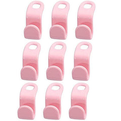 9PCS Plastic Cascading Hanger Hooks Heavy Duty Clothes Closet Organizer