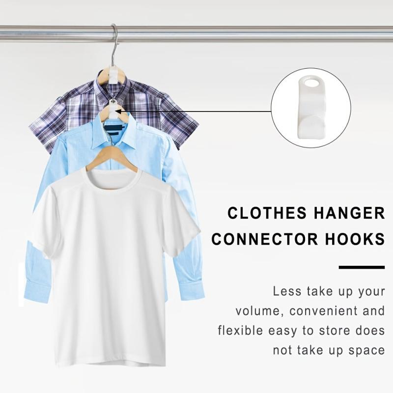 9PCS Plastic Cascading Hanger Hooks Heavy Duty Clothes Closet Organizer