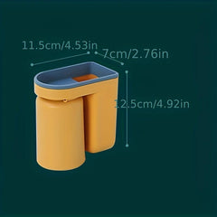Wall Mounted Toothbrush Holder for Bathroom Storage