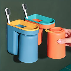 Wall Mounted Toothbrush Holder for Bathroom Storage