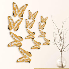 12pcs 3D Hollow Butterfly Wall Stickers DIY Home Room Decor