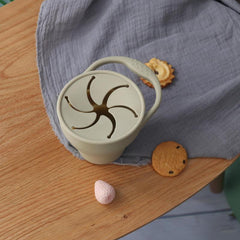 Silicone Snack Cup for Kids Portable Snack Catcher
