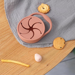 Silicone Snack Cup for Kids Portable Snack Catcher