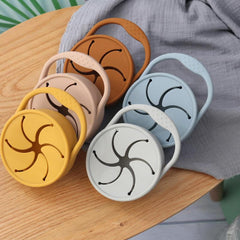 Silicone Snack Cup for Kids Portable Snack Catcher