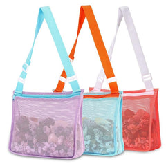 Kid Beach Bag Toy Storage Seashell Net Bag Swimming Pool Organizer Bag
