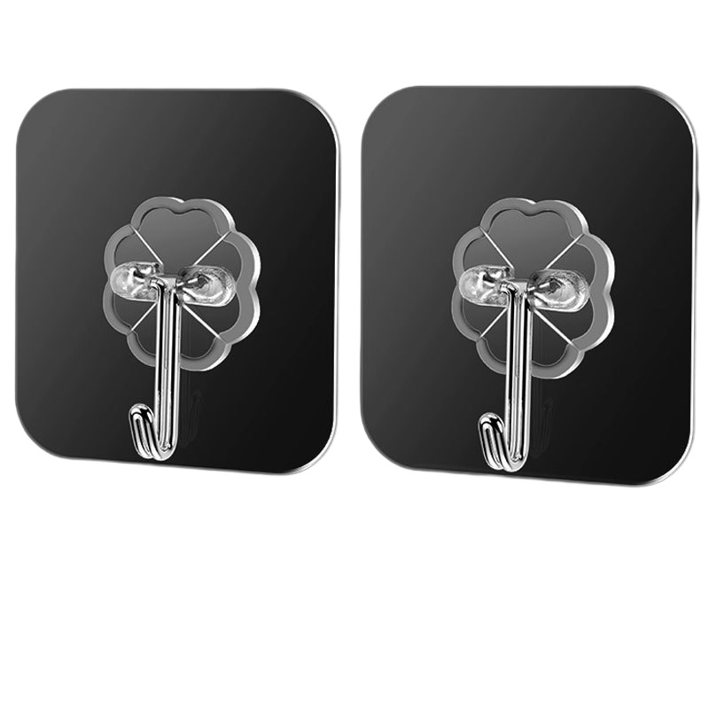 10pcs Transparent Seamless Hook Bathroom Towel Bath Robe Hook