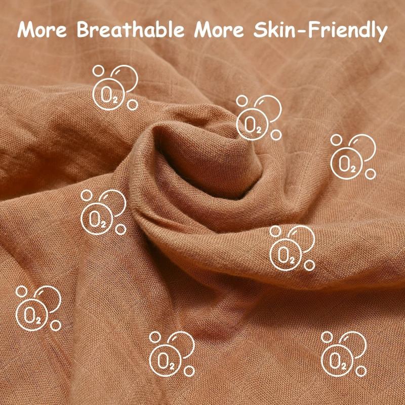 Bamboo Cotton Swaddle Blanket for Baby Comfort