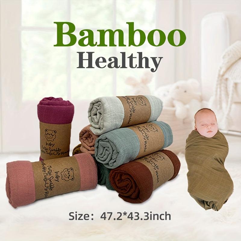Bamboo Cotton Swaddle Blanket for Baby Comfort