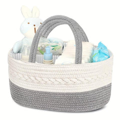 Woven Diaper Caddy Organizer For Baby