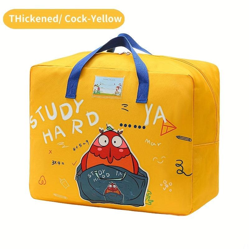 Cartoon Pattern Storage Bag for Kids, Thickened Wear-Resistant, Portable & Folda