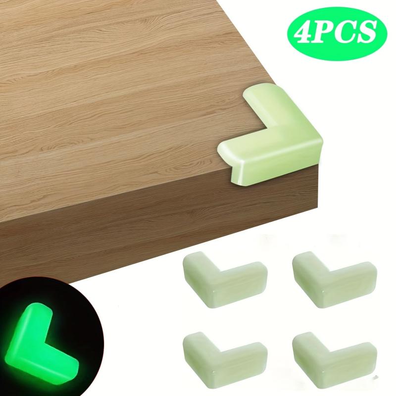 4pcs Luminous Anti Collision Corner Protectors Soft Glow Coffee Tables Furniture