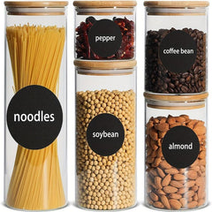 Waterproof Spice Label Stickers with Pen 120pcs Round Seasoning Bottle Stickers