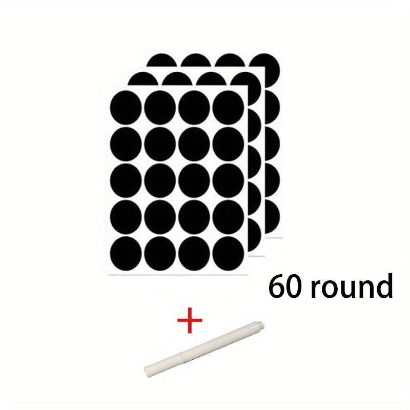 Waterproof Spice Label Stickers with Pen 120pcs Round Seasoning Bottle Stickers