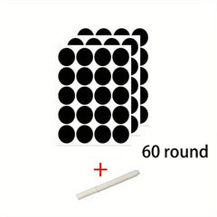 Waterproof Spice Label Stickers with Pen 120pcs Round Seasoning Bottle Stickers