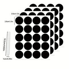 Waterproof Spice Label Stickers with Pen 120pcs Round Seasoning Bottle Stickers