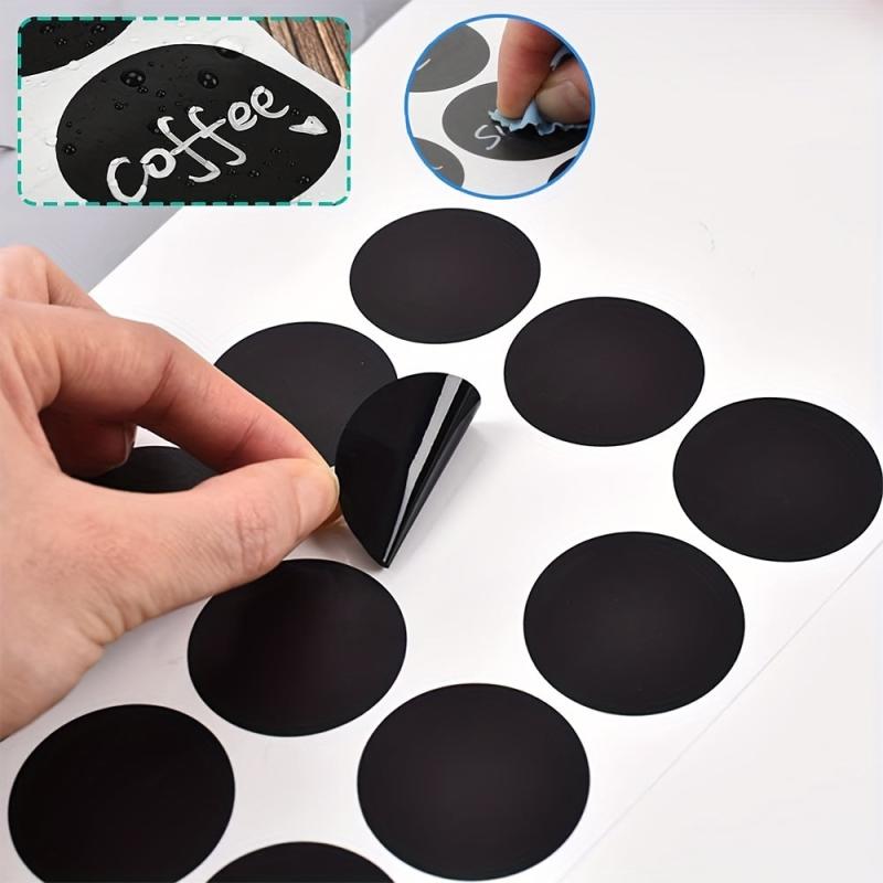 Waterproof Spice Label Stickers with Pen 120pcs Round Seasoning Bottle Stickers