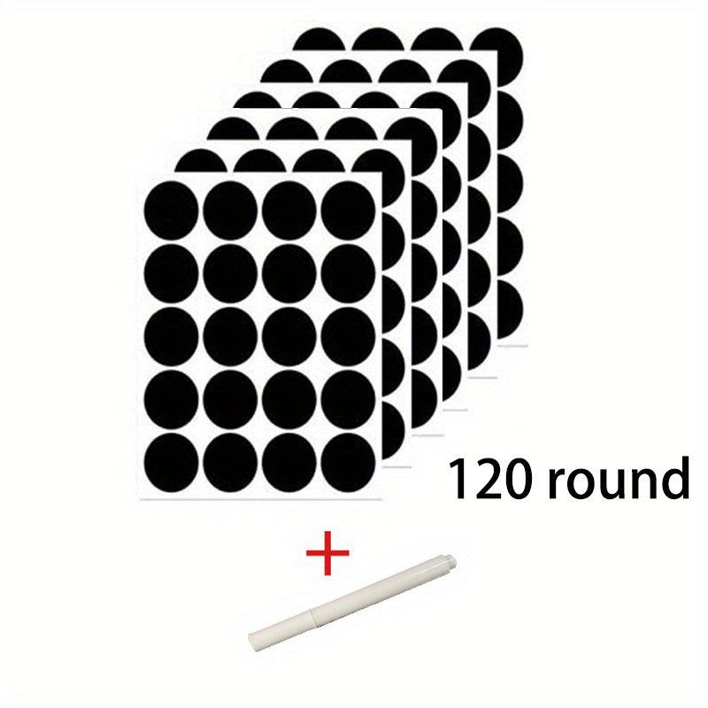 Waterproof Spice Label Stickers with Pen 120pcs Round Seasoning Bottle Stickers