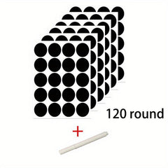 Waterproof Spice Label Stickers with Pen 120pcs Round Seasoning Bottle Stickers