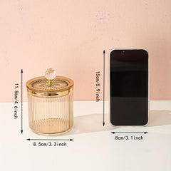 Acrylic Food Jar With Crystal Ball Sealed Lid Coffee Bean Storage Tank