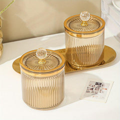 Acrylic Food Jar With Crystal Ball Sealed Lid Coffee Bean Storage Tank