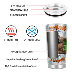 Sloth Tumbler With Straw: I Can Do Slower Sloth
