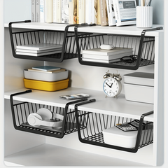 Storage Basket Under Shelf Office Hanging Storage Rack