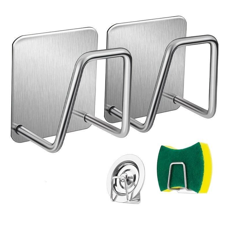 Kitchen Sink Sponges Holder Self Adhesive Drying Rack