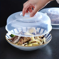 Clear Plastic Food Cover Collapsible Microwave Splatter Shield Refrigerator Bowl