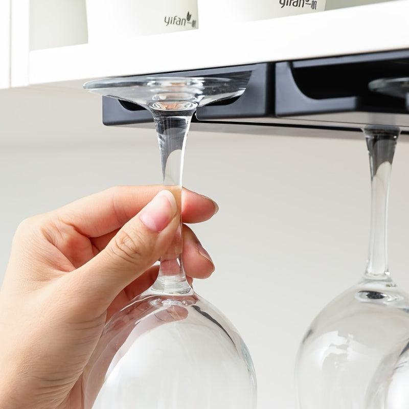 Wine Cup Hanging Rack Glass Holder Under Shelf No Drill