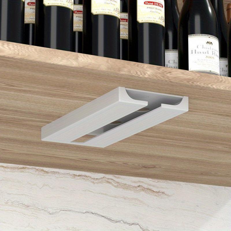 Wine Cup Hanging Rack Glass Holder Under Shelf No Drill