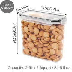 2Pcs Cereal Storage Container Set BPA Plastic Airtight Food Storage Containers
