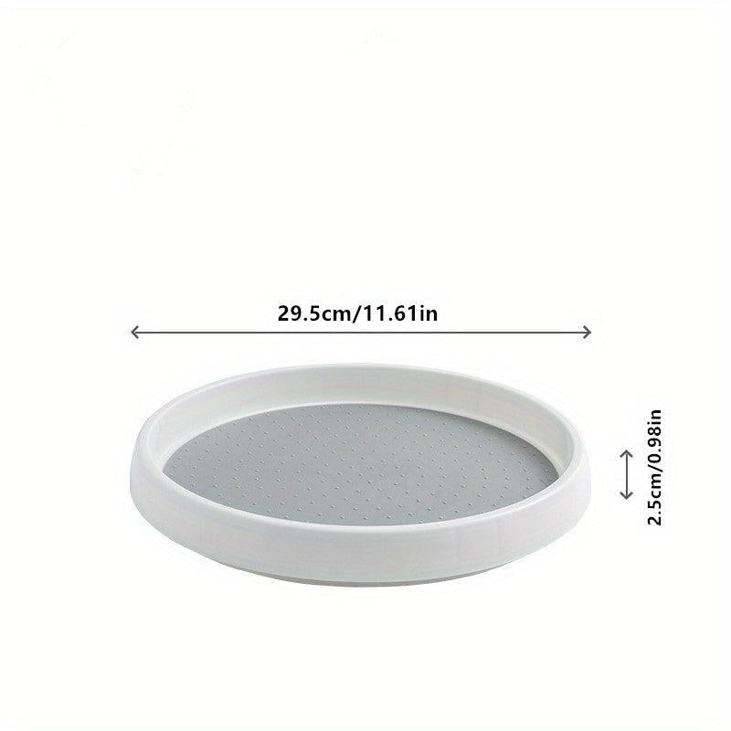1pc Rotating Seasoning Rack Countertop Salt Soy Sauce Bottle Jar Organizer